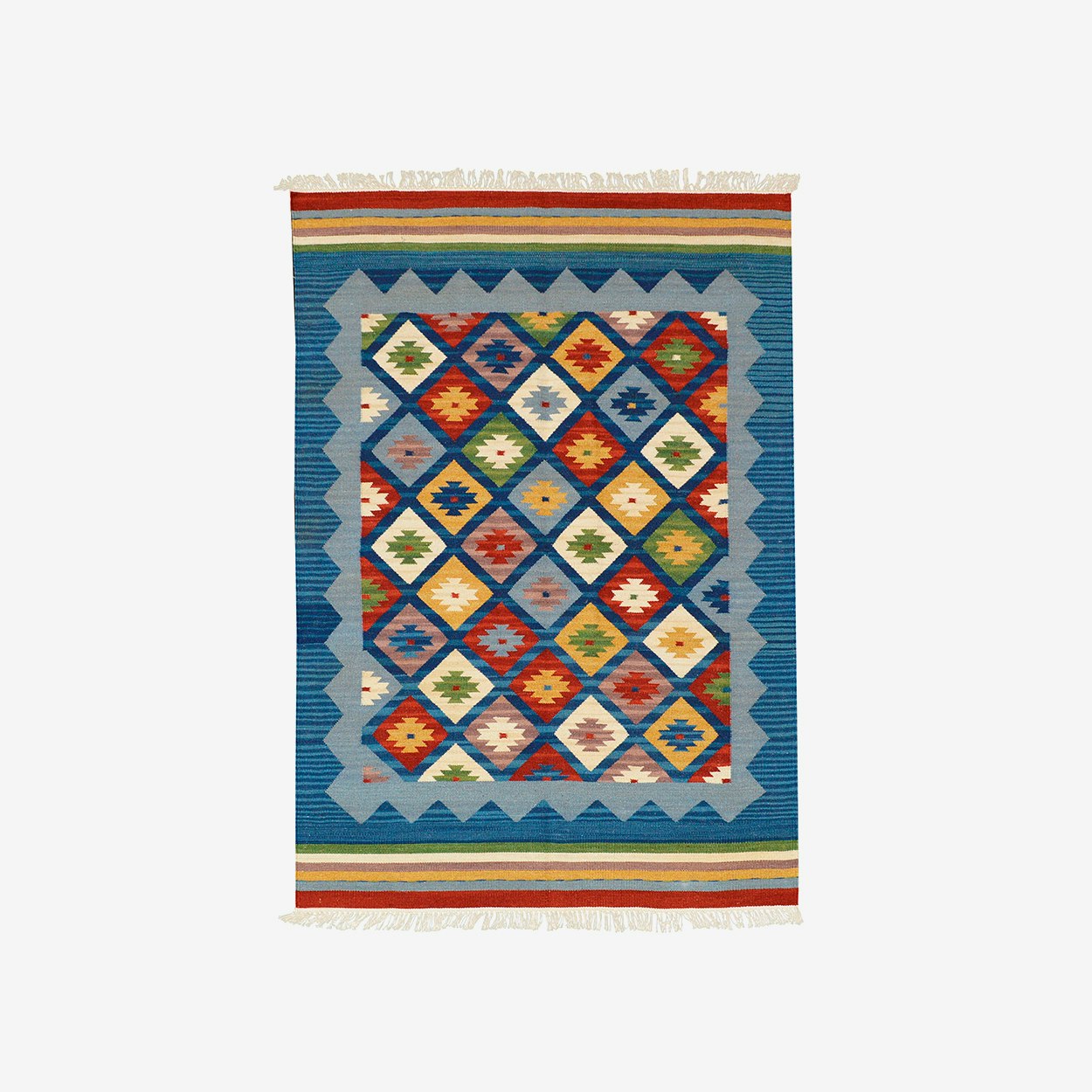 Kilim Classic K14 Dark Blue Rug by Bakero Fy